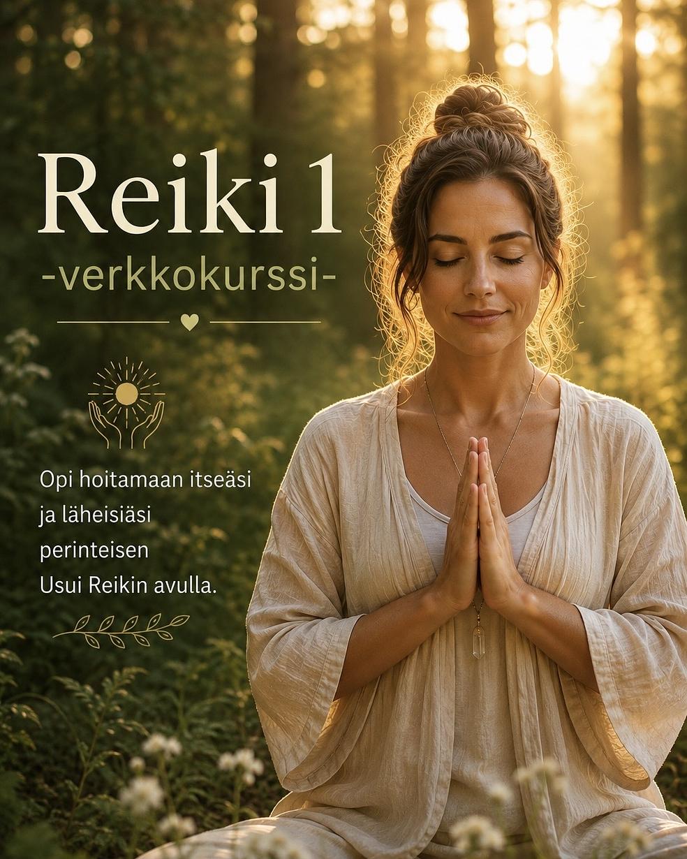 Reiki 1 -verkkokurssi by Korpimieli Oy